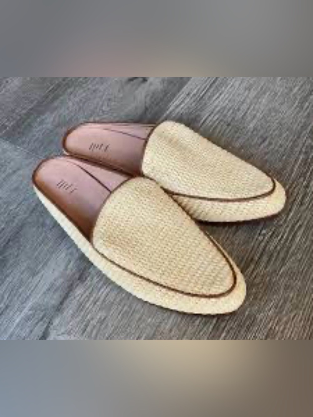 J. Jill Natural Raffia Loafer Mules